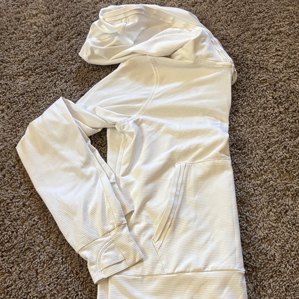 Athleta Girl Cream Hooded Jacket